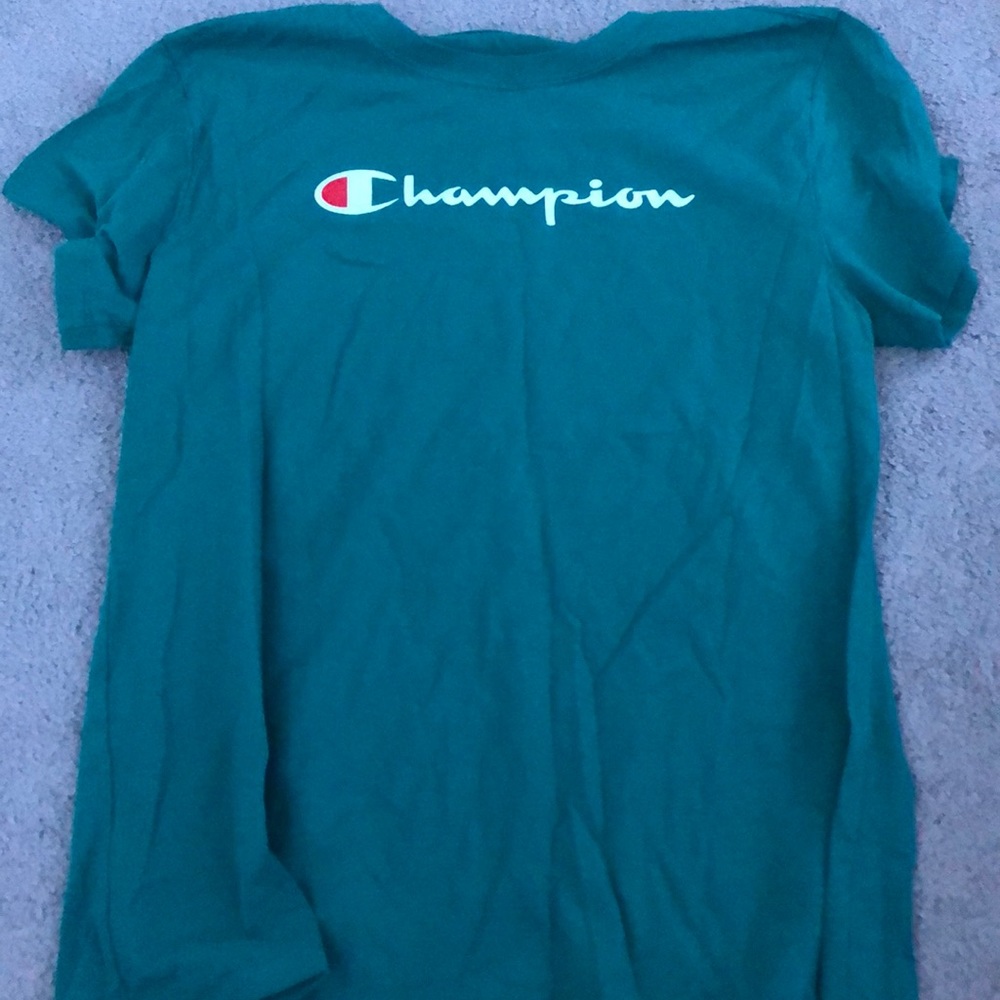 sea green champion t shirt